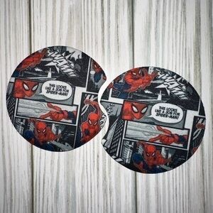 Spiderman comic book car coaster set new